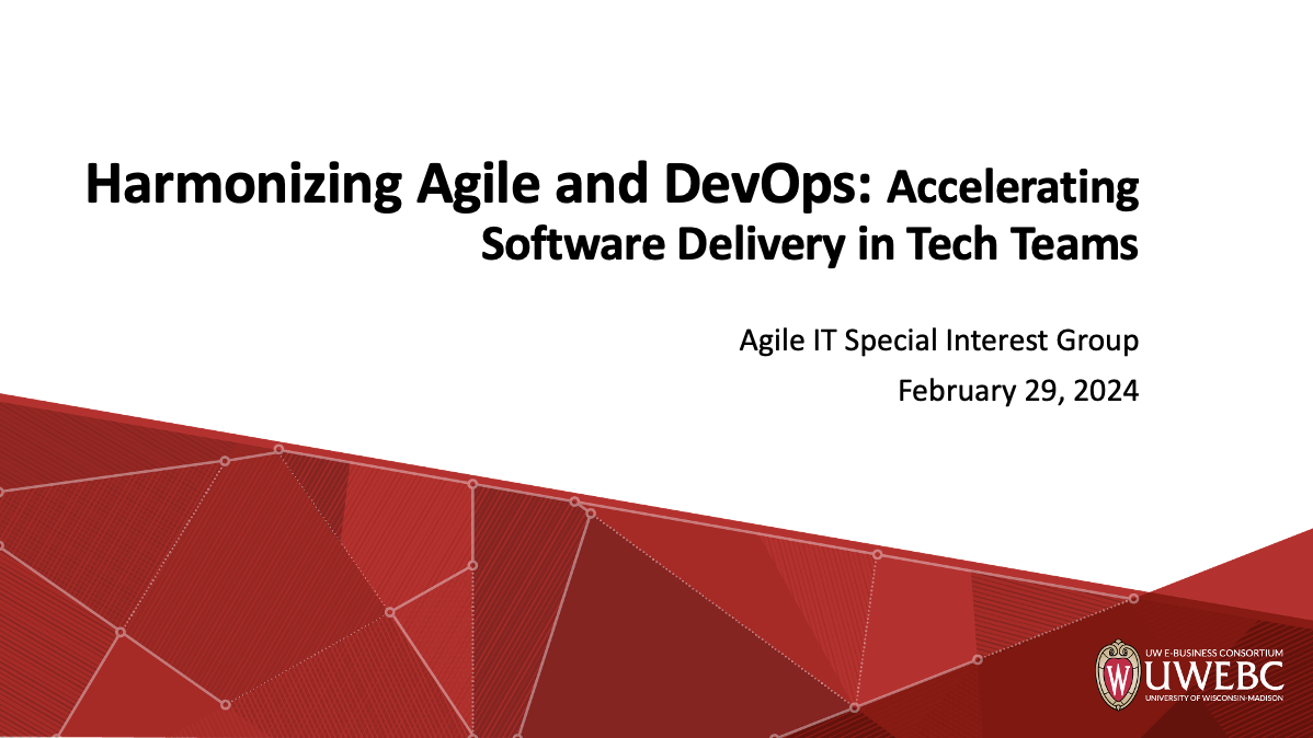 2. UWEBC Presentation Slides: Harmonizing Agile and DevOps thumbnail